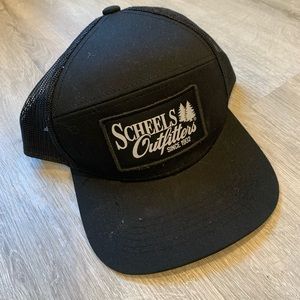 Scheels Outfitters Black Trucker Hat